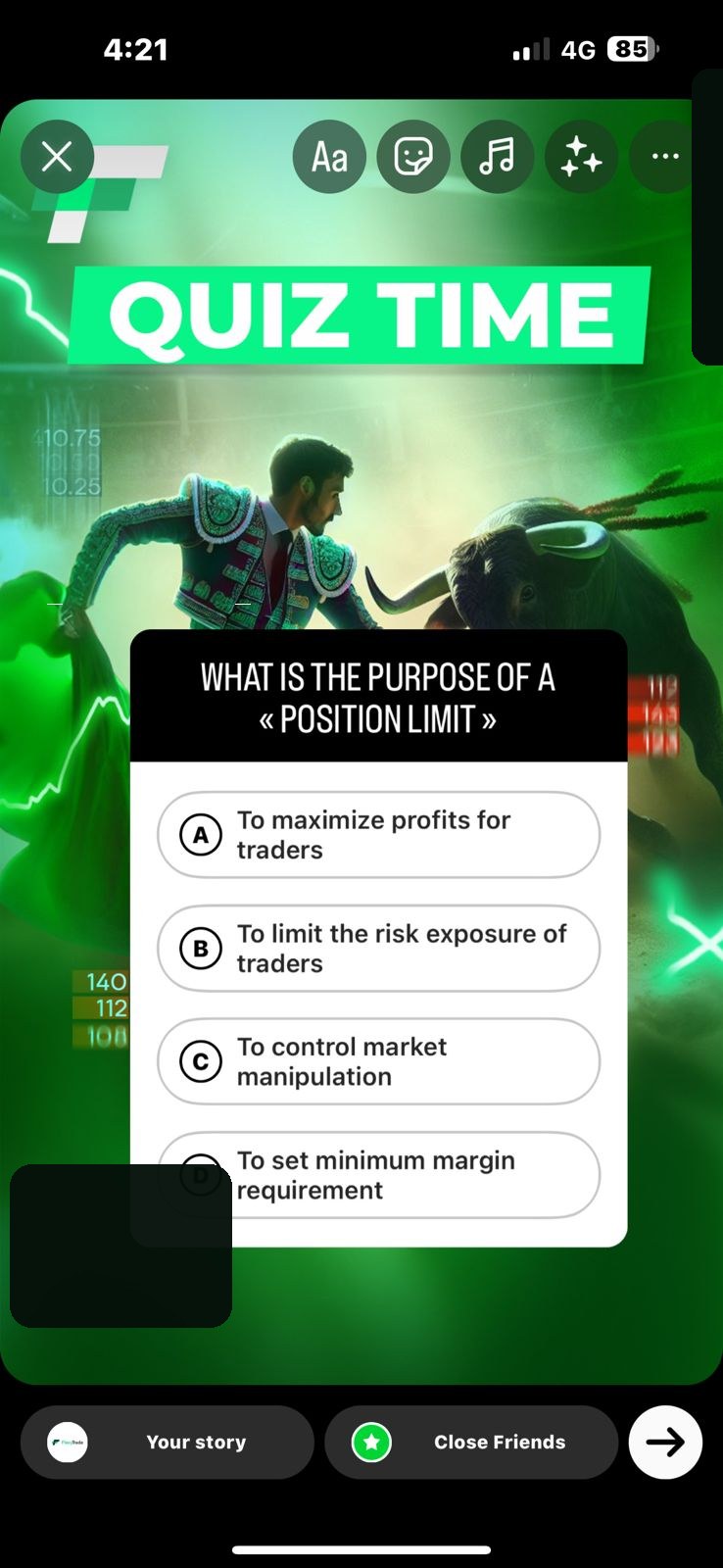 Instagram quiz story proof