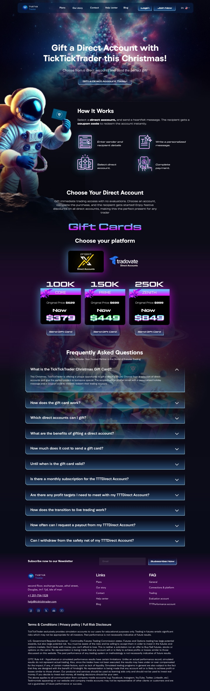 Landing Page Three concept